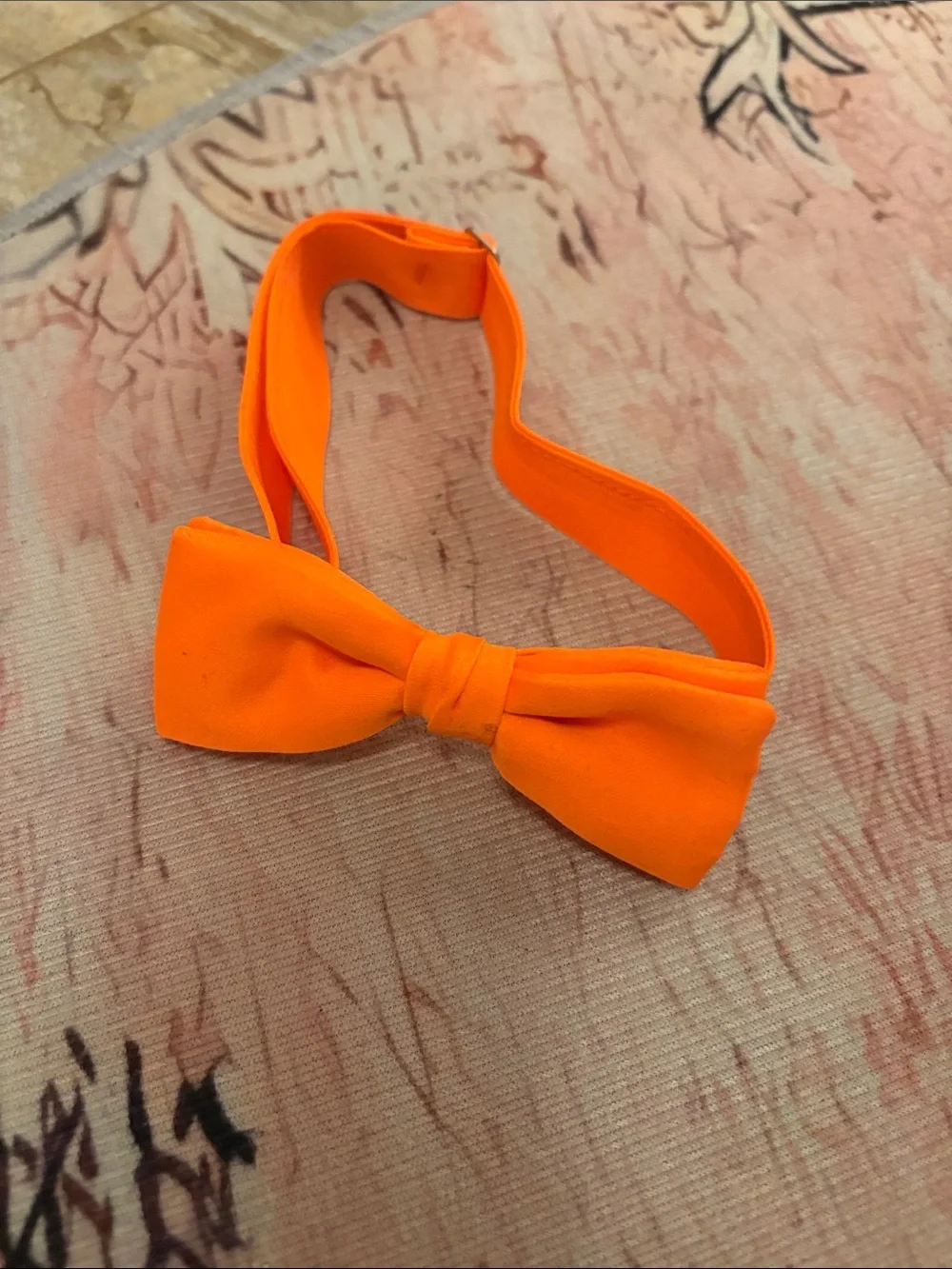 Orange Kids Bow Tie Adjustable Neck Accessory